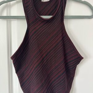 Free People Tessa Crop Top Midnight Combo